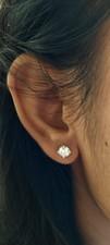 1.75 Ct Round Cut Diamond Stud Earrings 14K White Gold Natural Mined screwback Diamond Earrings price
