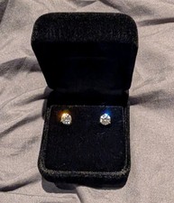 1.20 ct tw Lab Created Diamond 18kt Gold Stud Earrings E SI1 Martini 3 Claw IGI Diamond Earrings price