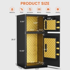 6.5 Cu ft Home Safe Box with Deposit Slot ,Large LCD Screen and Fireproof Bag Safe price