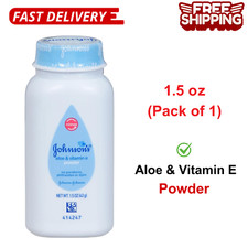 Johnson's Baby Powder Naturally Derived Cornstarch with Aloe & Vitamin E, 1.5 oz Baby Powder price