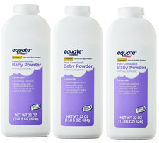 Equate Pure Cornstarch Baby Powder, Lavender, 22 oz (Pack-3) Baby Powder price