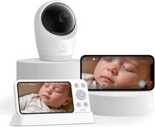 eufy Security Baby Monitor E21 with 4K UHD Camera, 5'' 720p Display 8X Zoom 24/7 Baby Monitor price
