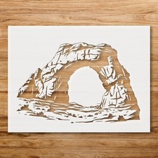 Natural Stone Arch Landscape Wall Art Reusable Plastic Stencil Physical Produ… Natural Stone Wall Art price