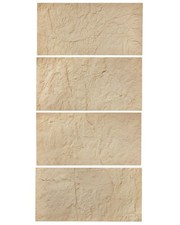 3D Wall Panels,4 Pack 48 x 24 in PU Natural Stone Imitation Wall Art Tiles,32 Sq Natural Stone Wall Art price