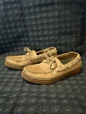 Sperry Top-Sider Mako 2-Eye Canoe Moc Boat Shoes Men’s 8M Oak Tan Leather Men's Boat Shoes price