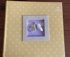 Baby Photo Album Frame 200 Photos Memory Yellow Booties Baby Photo Frame-Album price