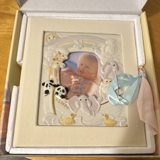 Lenox Baby Photo Album Unisex with Noah’s ark frame on the cover for a photo. Baby Photo Frame-Album price