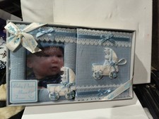 BABIES LOVE BABY PHOTO ALBUM AND FRAME SET Album:100 4x6 Frame 3.5 X 5 NEW Baby Photo Frame-Album price