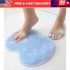 Foot Back Scrubber Exfoliating Silicone Massager Pad Cleaning Mat Bath Shower US Foot Towel price