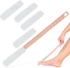Toe and Foot Towel Brush with Reusable Drying Covers Long 17” Handle for Cleanin Foot Towel price