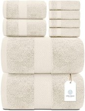 Towel Set  Ivory  -  Soft Cotton 2/Bath / 2Hand 4/Wash 8 Piece Luxury Foot Towel price
