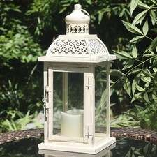 Lantern Decorative Indoor&Outdoor, 14.4'' Large Metal Candle Lanterns, Vintag... Decorative Lantern price