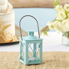 Kate Aspen Rustic Blue Vintage Luminous Mini-Lantern Tea Light Holder Decorative Lantern price