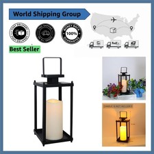 Elegant 13.4" Metal Tabletop Lantern for Indoor & Outdoor Candle Decoration Decorative Lantern price