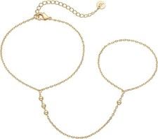 Bracelets for Women - Plated Gold Hand Chain Bracelet, Valentine Gifts Trendy... Shahmeran Bracelet price