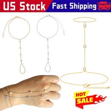 Hand Chain Bracelets for Women, Trendy Dainty Ring Bracelet Hand Chain Adjustabl Shahmeran Bracelet price