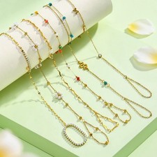 Vintage Beaded Hand Chain Bracelet Ring for Women Boho Charm Jewelry Gift Trendy Shahmeran Bracelet price