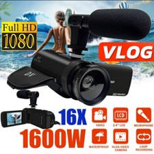 HD 1080P Digital Video Camera Camcorder YouTube Vlogging Recorder W/Microphone Digital Video Cameras price
