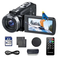 Video Camera 4K Digital Camcorder 18X Zoom Digital Camera 42MP Webcam &Led Light Digital Video Cameras price