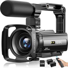 8K Video Camera Camcorder 88MP UHD WiFi Vlogging Cameras for YouTube 18X Digi... Digital Video Cameras price