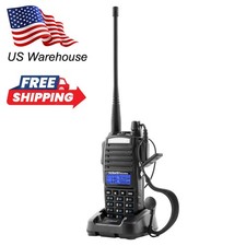 Dual Band Walkie Talkie Dual Standby Dual LCD 5W Handheld Two Way Radio Black License-Free Radios & Accessories price