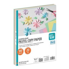 Pastel Colored Copy Paper 8.5 x 11 Letter Size 20lb 100 Sheets Bright Assorted Colored Copy Paper price