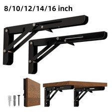 Folding Shelf Brackets, 2 Pcs Heavy Duty Foldable Shelf Brackets Metal Office Shelving price