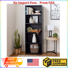 71" Tall Adjustable 5-Shelf Wood Bookcase Storage Shelving Book Wide Bookshelf Office Shelving price