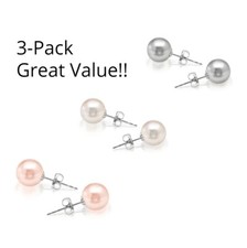Cultured Freshwater Pearl Stud Earrings Set Earrings For Women Pearl Earrings price