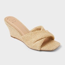 Women Amal Wedge Heels with Memory Foam Insole - A New Day Wedge Heels price