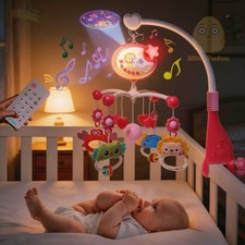 Musical Baby Crib Mobile 400 Melodies Rotating Nursery Mobile for Newborn Girls Baby Crib price