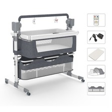 SteAnny Baby Rocking Bed Newborn Bassinet Automatic Cribs Infant Bedside Sleeper Baby Crib price