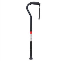 Mobility Aluminum Offset Handle Cane with Foam Handle, Adjustable Height, Black Handle price