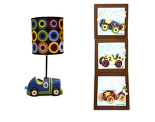Kimberly Grant kids baby boy Toy Car Table Lamp & Shade Zoom room display item Baby Room Table Lamp price