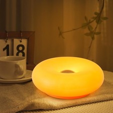 Aesthetic Doughnut Night Lamp-3 Cozy Ambient Light,Touch Control,Acrylic lampsha Baby Room Table Lamp price
