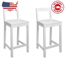 2-Pack 24" Counter Height Wood Bar Stools with Back, White Bar Stool price