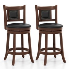25.5" Swivel Bar Stool Set of 2 Counter Height Bar Stools Armless Chairs for Pub Bar Stool price