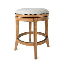 Alexander Backless Swivel Bar Stool, Weathered Oak, Counter Height (Used) Bar Stool price