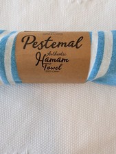 Greecing Pestemal Hamam Bath Towel 90x180cm Blue White Strip Pestemal price