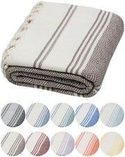 DEMMEX Certified 100% Organic Cotton & Organic Dye Prewashed XL Diamond Weave Pestemal price