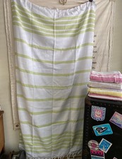Linum Home Textiles Green Herringbone Stripe Pestemal Beach Pool Towel New Bath Pestemal price