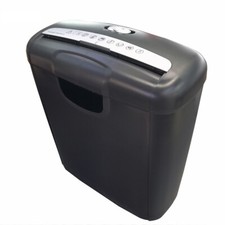 6 Sheet  Strip-Cut Paper Credit Card Shredder Cd Dvd Office Commercial Reversing Paper Shredder price