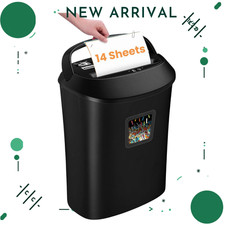 NEW 14 Sheet Cross Cut Paper Shredder Heavy Duty w/ 6.6 Gallon Bin Anti-Jam Syst Paper Shredder price