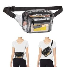 Unisex Clear Fanny Pack Waist Pouch Belt Bag Outdoor Sports Stadium Security Bag Unisex Belt Bag price