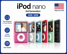 NEW Sealed Apple iPod Nano 3rd Generation 4GB 8GB All Colors FAST FREE SHIPPING! MP3 Player & iPod price