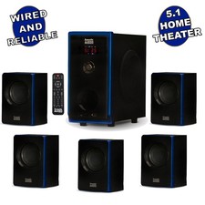 Acoustic Audio 5.1 Bluetooth 6 Speaker System Home Theater Surround Sound NEW Home Theater Sound System price