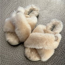 FIRESIDE BY DEARFOAMS Shearling slippers size 6 Slippers price