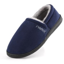Mens Moccasin Slippers Warm Slip on Microsuede Slippers Indoor Outdoor US 9-14 Slippers price