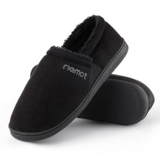 riemot Mens Moccasin Slippers Winter Soft Memory Foam House Shoes Warm Slip on Slippers price