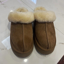 UGG Scuffette II Women’s Brown Suede Shearling Slip-On Slippers Size 8 Slippers price